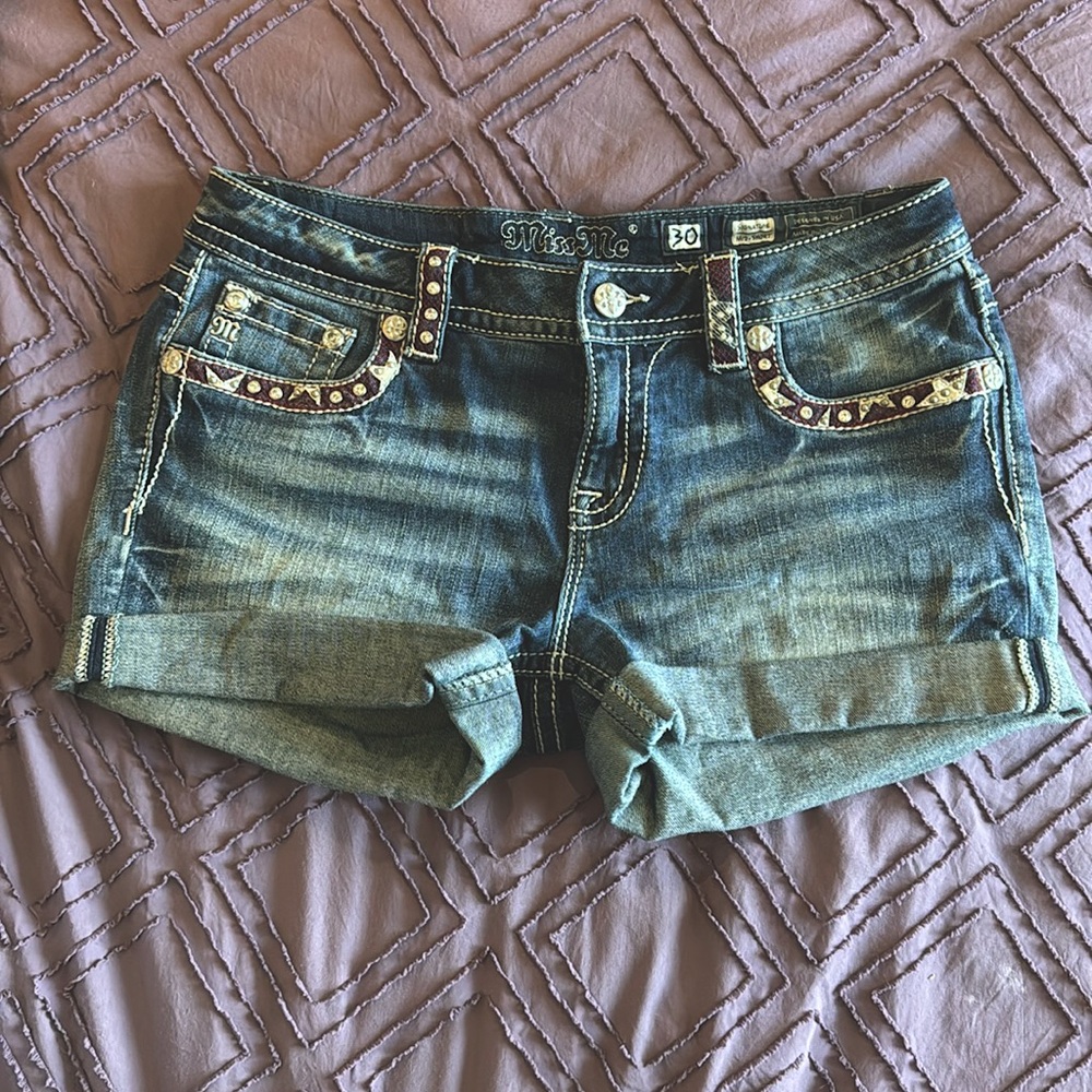 Miss Me Patriotic Shorts